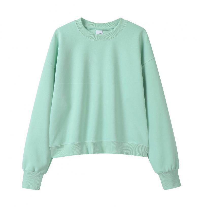 Silver Fox Velvet Women's 450g Heavyweight Hooded Sweatshirt - Short, Trendy Drop Shoulder Pullover for Autumn/Winter