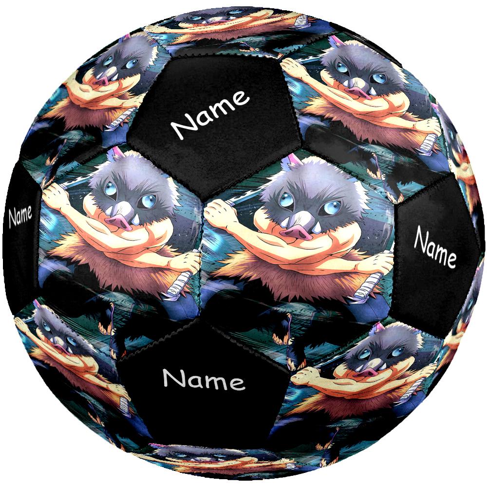 Custom Name Demon Slayer Theme Size 5 Soccer Ball, Suitable for Both Indoor and Outdoor Matches, a Gift Suitable for Everyone.