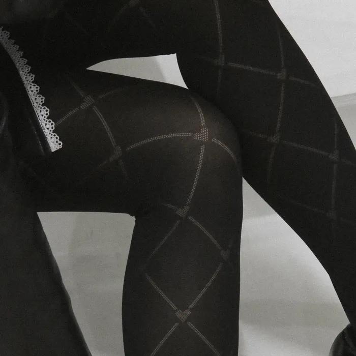 Heart diamond stockings