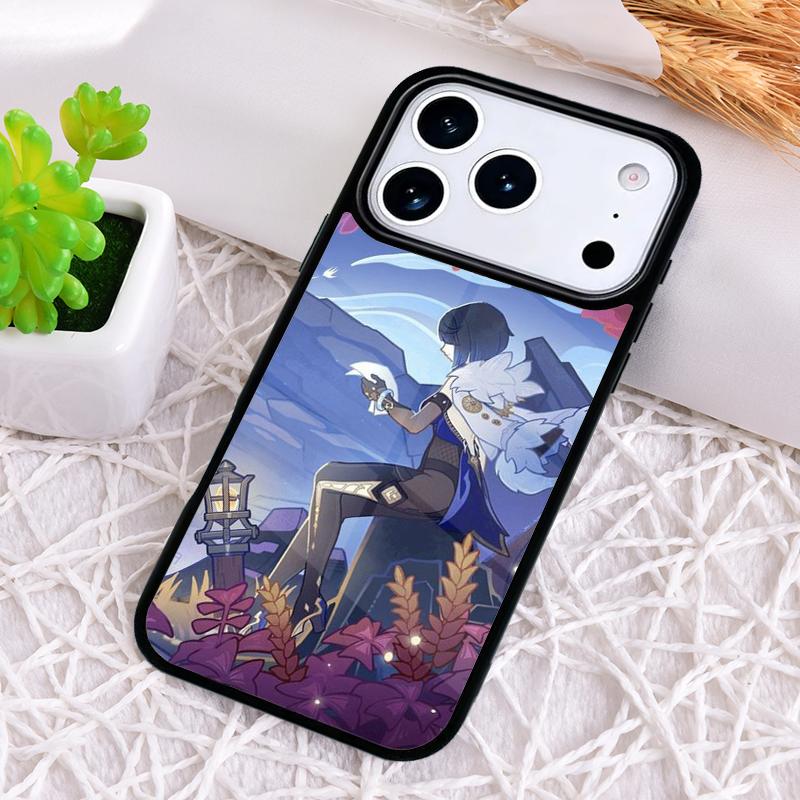 Genshin Impact Yelan Phone Case for iPhone 17 Air 16 15 11 12 14 13 Pro Max Shockproof Cover