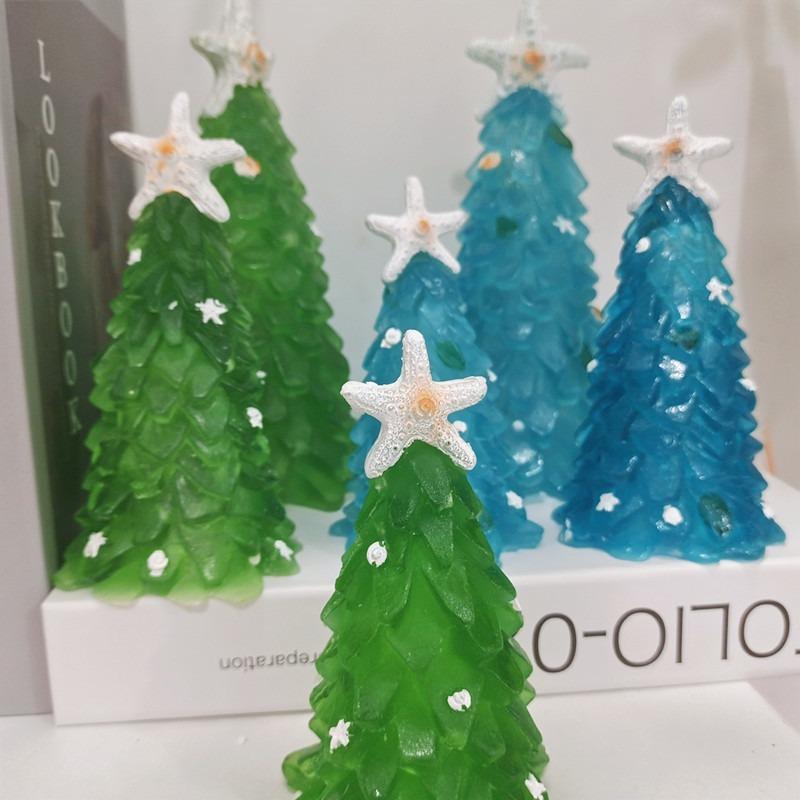 Christmas Starfish Jade Color Resin Christmas Tree Decorations Resin Crafts Home Decoration Design Decorations Wholesale