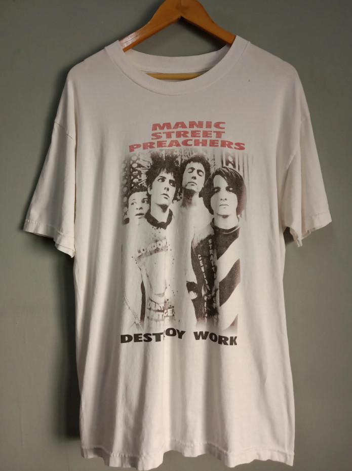 Vintage Manic Street Preachers Destroy Work Tshirt size S5XL Unisex T-Shirt L