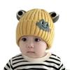 Baby hat autumn and winter cute woolen hat infant super cute thickened ear protection hat small month age warm cover hat