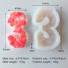 DIY Digital Shape 2 3 7 9 Silicone Candle Mold Lily Peony Rose Flower Number Plaster Molds Arabic Number Resin Decoration Mould