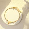 High-quality Hypoallergenic Lucky Gourd Anklet for Women, Gold Twisted Thin Chain, Chinese-style, Symbolizes Wealth and Fortune, Versatile Design