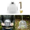 Wiederverwendbare Pflanzenschutzhaube Mini-Gewächshaus mit 18 Metallstäben 10 Pflanzenetiketten Garten-Cloche Domglockenabdeckung
