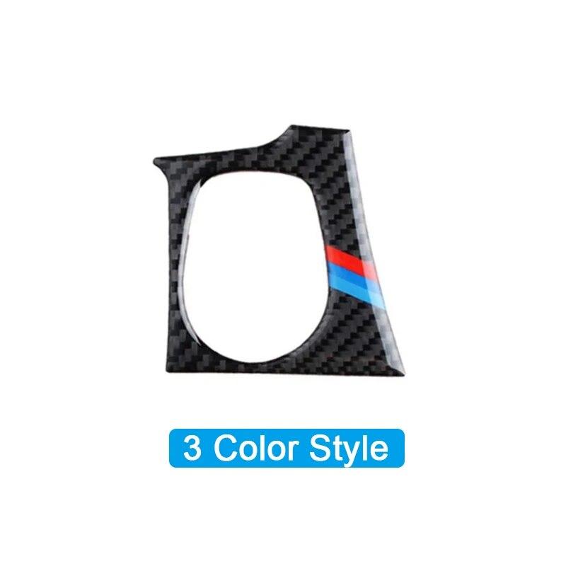 Carbon Fiber Car Ignition Switch Engine Start Stop Button Keyhole Ring Cover Trim Sticker For BMW 3 Series F30 Car Accessories