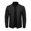 Spring and Autumn Casual Jacket Men's Casual Solid Color Jacket Lightweight Breathable Large Size Baseball Uniform Jacket