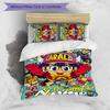 3pcs Custom Name Arale Norimaki Bedding Set Duvet Cover Closure Includes 1 Duvet Cover & 2 Pillowcases for All Seasons Bedroom Decor