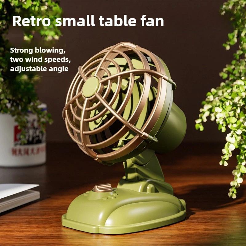Summer Handheld Mini Fan, Children's Cute Cartoon Watch, Small Fan, USB Charging, Portable Fan, Three Speed with Light Gift