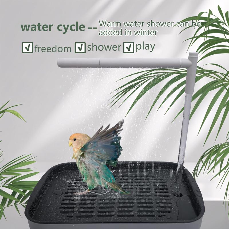 Parrot Bathtub Fountain Outdoor Garden Bird Bathtub Automatically Circulates Bird Bath For Cockatiels Budgies And Lovebirds