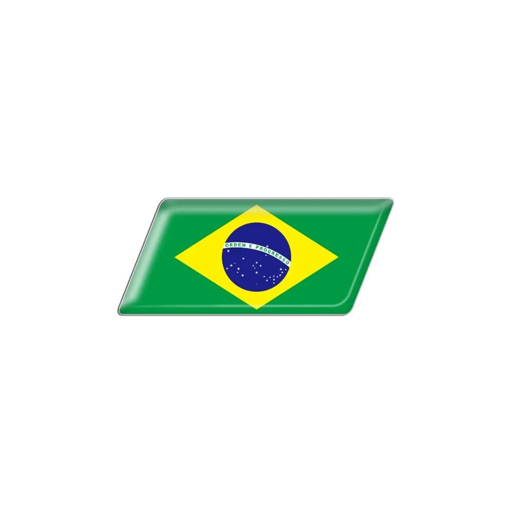3D Epoxy Car Styling Body Trunk Decor Sticker with Bangladesh Kurdistan Israel Brazil Palestine Poland France Flag Emblem
