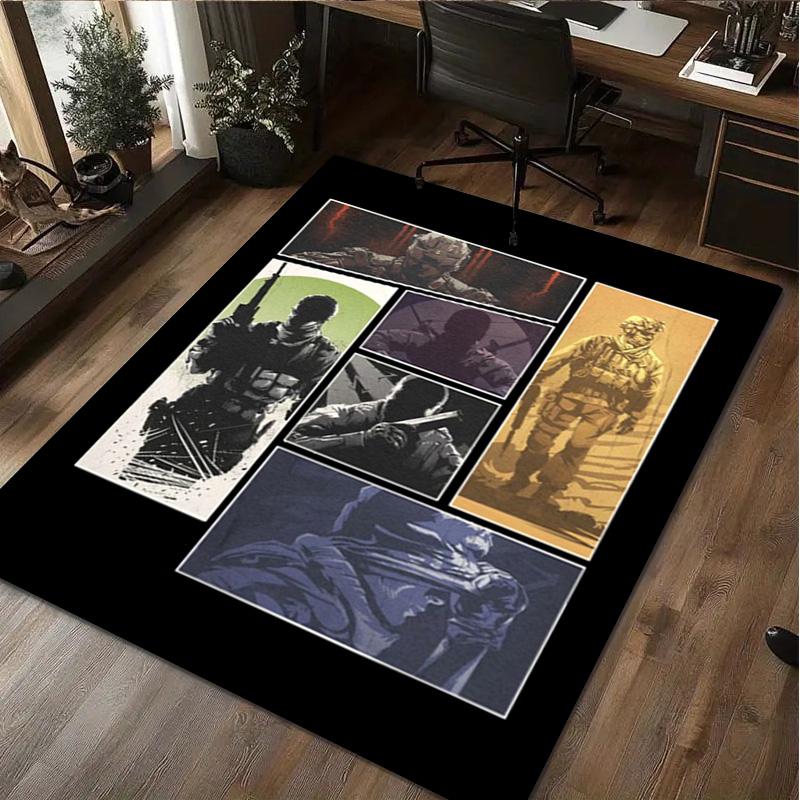 Silent Night Deadly Night Home carpet Office Decorative Carpet For Living Room Bedroom Door Mat Floor Rug Computer Chair Area Rug