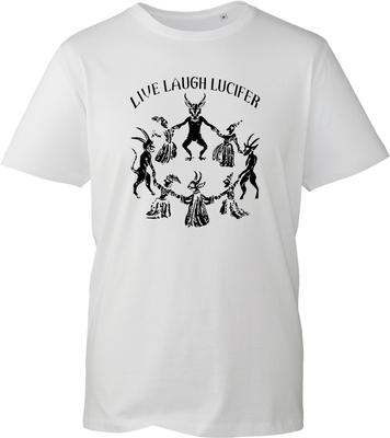 Live Laugh Lucifer T Shirt Funny Occult Parody Gothic Witchy Graphic Novelty Tee Unisex T-Shirt