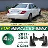 Mercedes-Benz C-Class (2011-2013) Soft Rubber Mud Flaps