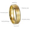 Matte Brushed Wedding Rings for Men, 6/8mm Wide - Hot-Selling Styles