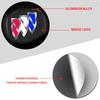 4Pcs Car Wheel Hub Center Metal Decals Sticker Accessories For Buick Avenir Enclave Century Encore Lacrosse XT GL6 Cascada