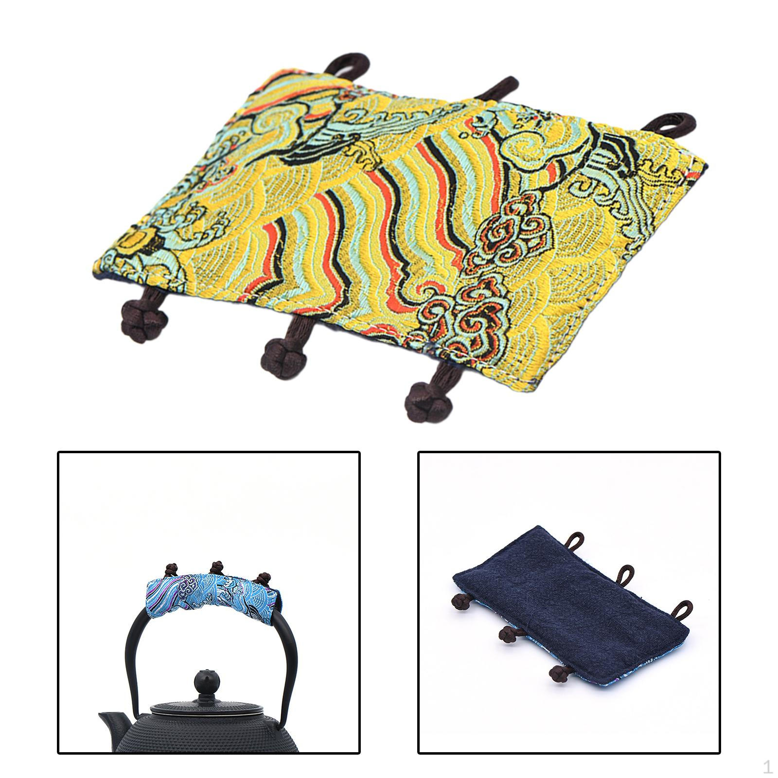 Подушка для ручки чайника, защита от ожогов, ручка, перчатка, чехол для чайника, рукав для