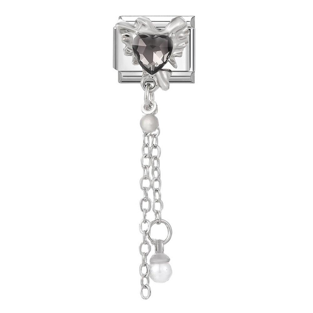 Butterfly Bow Knot Zircon Bracelet Links Stainless Steel Bracelet Links  Bracelet Crafting