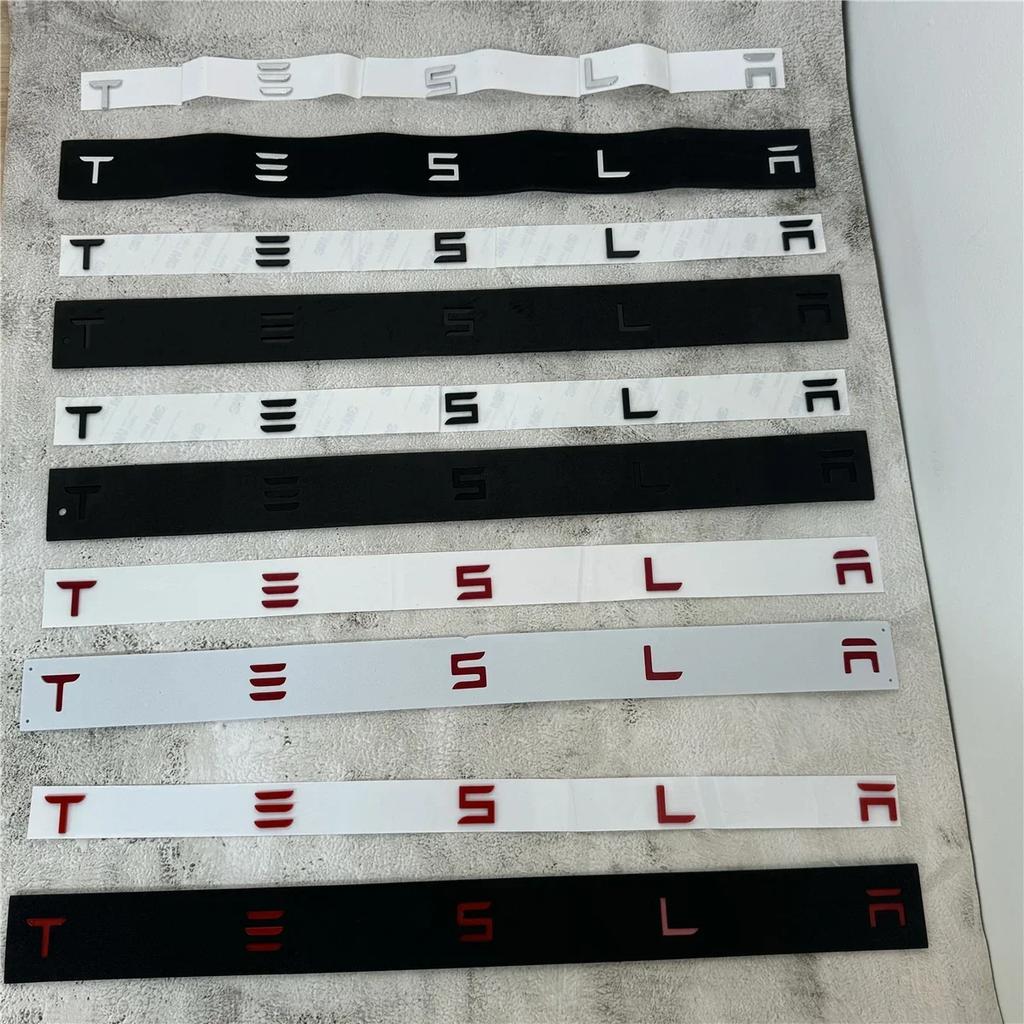 Car Sticker Tesla For Tesla Model 3/S/X/Y  Logo Emblem Badge | Rear Trunk Tailgate Sticker Decal | Auto Exterior Accessories