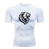 Men's Compression Fitness Sports T-Shirt, Ferocious Roaring