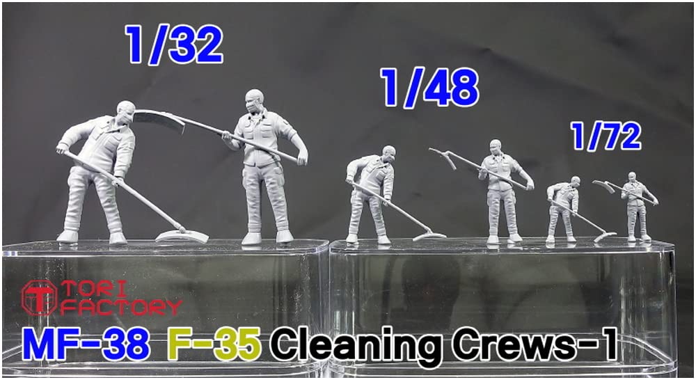 Trifactory Military Miniature Figure Series Current Use US Air Force Cleaning Crew Set 1 Resin Kit 1/32 F-35 MF-38A