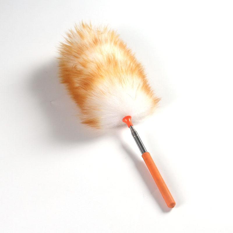 

New Scalable Wool Duster Household Cleaning Dust Duster Brush Car Cleaning Sweeping Dust Home Use Washable Clean Houseware Tools помаранчевий