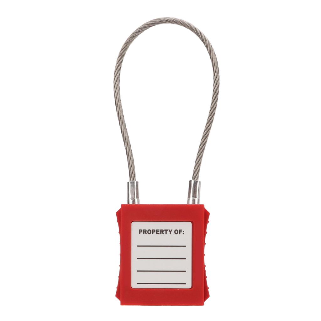 Lockout Tagout Kabelschlösser 85mm Bügel Stahl Sicherheitsvorhängeschloss mit 2 Schlüsseln für die Ausrüstungswartung Rot