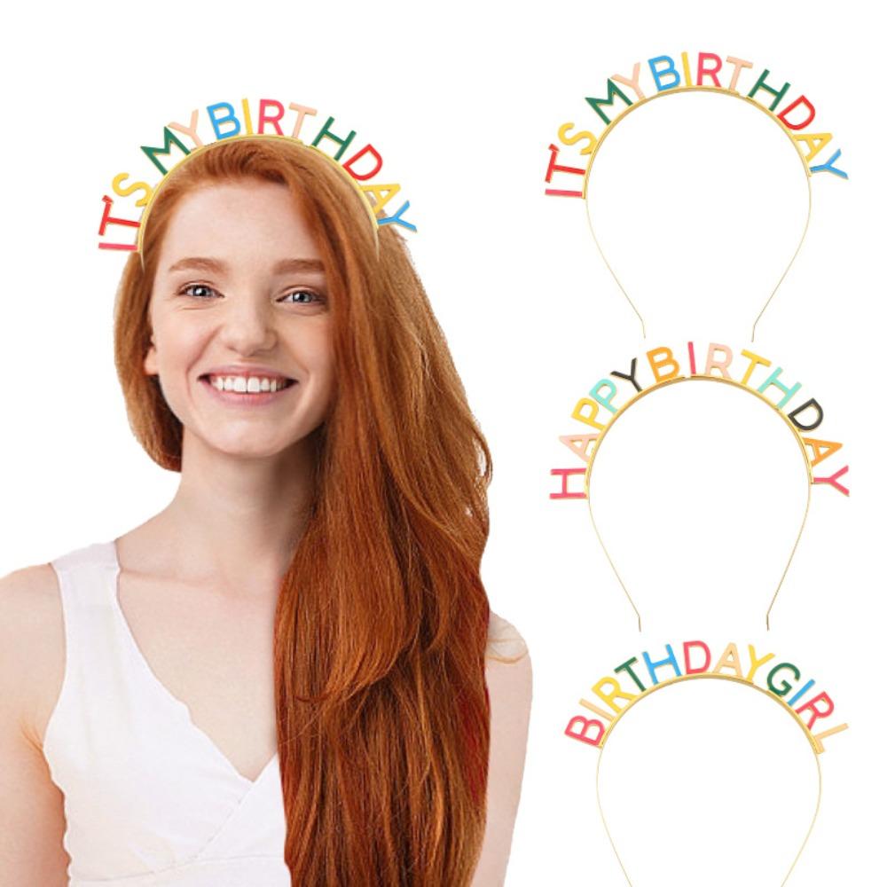 

Happy Birthday Birthday Hair Accessory Korean Hair Strap New Hair Holder Wash Face