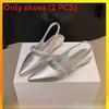Summer Womens Flat Shoes With Pointed Head Design And Rhinestone Decoration For Casual Wear