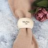 Personalized Wooden Napkin Ring Table Decoration Engraved Rings Wedding Accessories Home Decor  Kitchen Decor Housewarming Gift