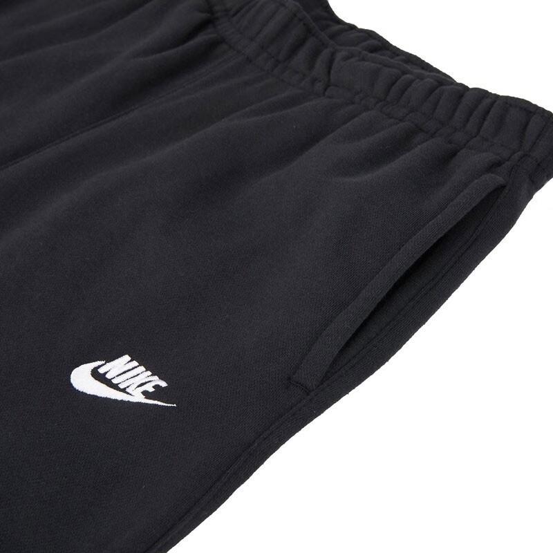 Nike As M Nsw Club Solid Color Crew Neck Sweatshirt And Cuffed Pants Casual Sports Set Men Sweatshirt and Pants Black BV2663-010+BV2738-010