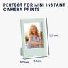 kwmobile 4x Photo Frames for Instax - Photo Stand for Instax Film, Instant Camera 9.2x6.1x0.7cm Light Gray/Light Blue/Light Green/Light