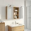 Bathroom Cabinet Set 3 Pcs 90 X 10.5 X 50 Cm Particleboard