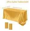 Rechteckiger Tischdecke Satin Tischdecke Helle Glatte Weiß Rosa Einfarbig Tischabdeckung Hochzeitsfeier Zubehör Tischdekorationen