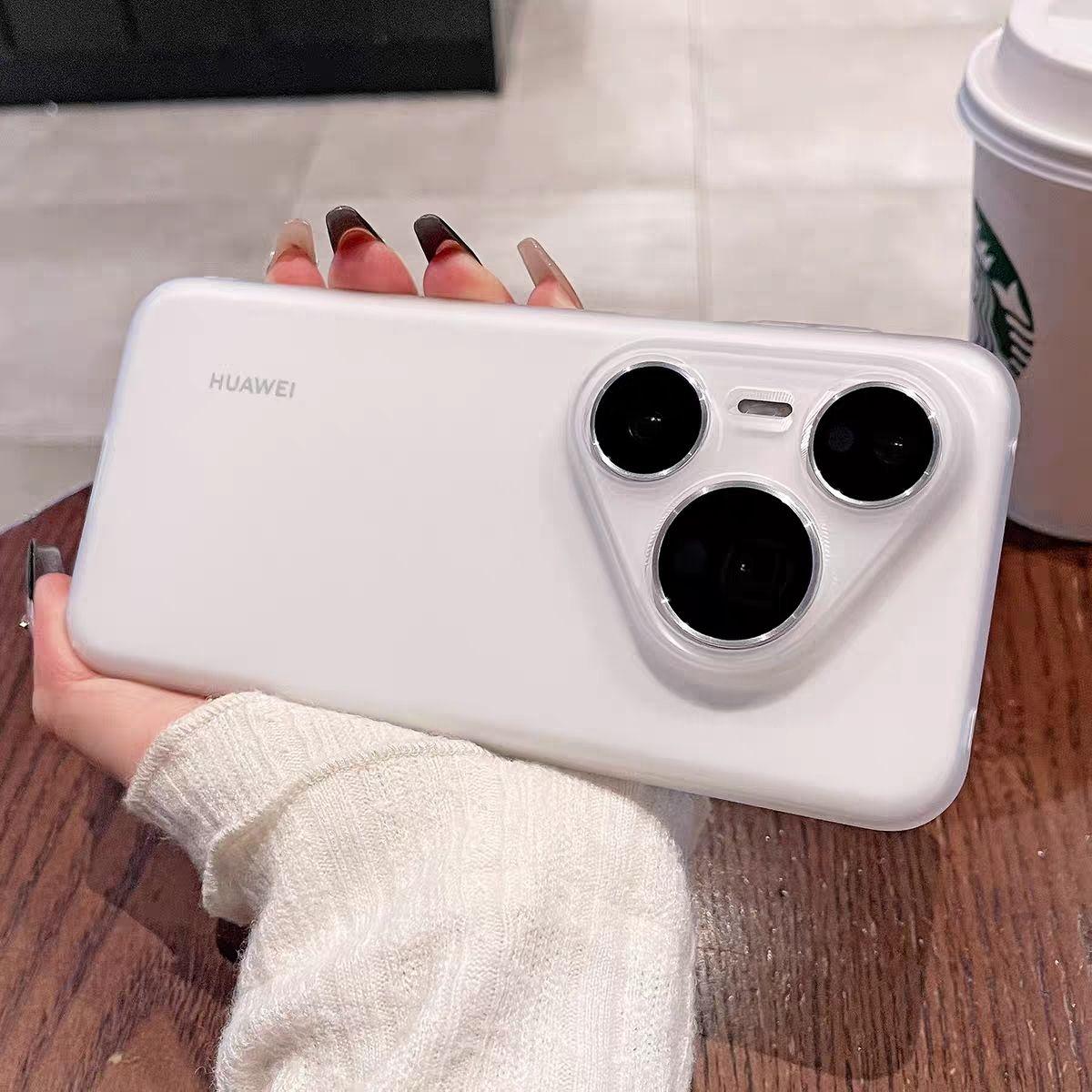 Чехол для Huawei Pura 90 Pro Max Прозрачный Для Magsafe Магнитный Защитный Чехол для Телефона Для Huawei Pura 90 Pro Простой Чехол Бампер Huawei pura 90 матово-белый