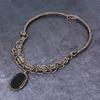 Black Tourmaline Handmade Copper Wire Wrap Jewelry Necklace 18" Z5v10