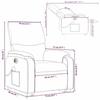 VidaXL Fauteuil inclinable de massage électrique crème similicuir 3204908