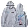 Unisex 2026 Re:Zero Rem Bubblegum Portrait Graphic Long Sleeve Anime Manga Loose Harajuku Streetwear Hoodies