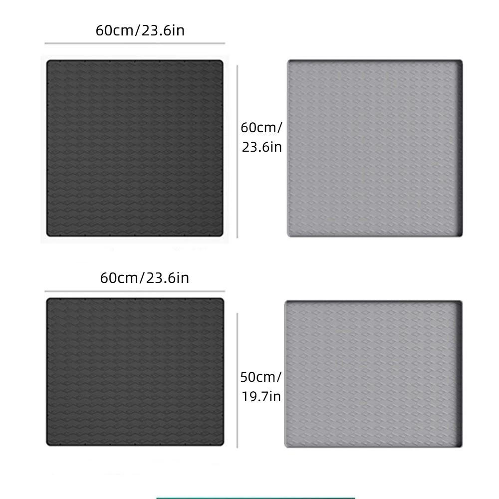 Non-Slip Washer Dryer Top Storage Mat Waterproof Silicone Protective Pad Washers