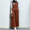 ZANZEA Women Stripe Splice Long Sleeve Blouse And Long Pants Casual Two Piece Suit Sets