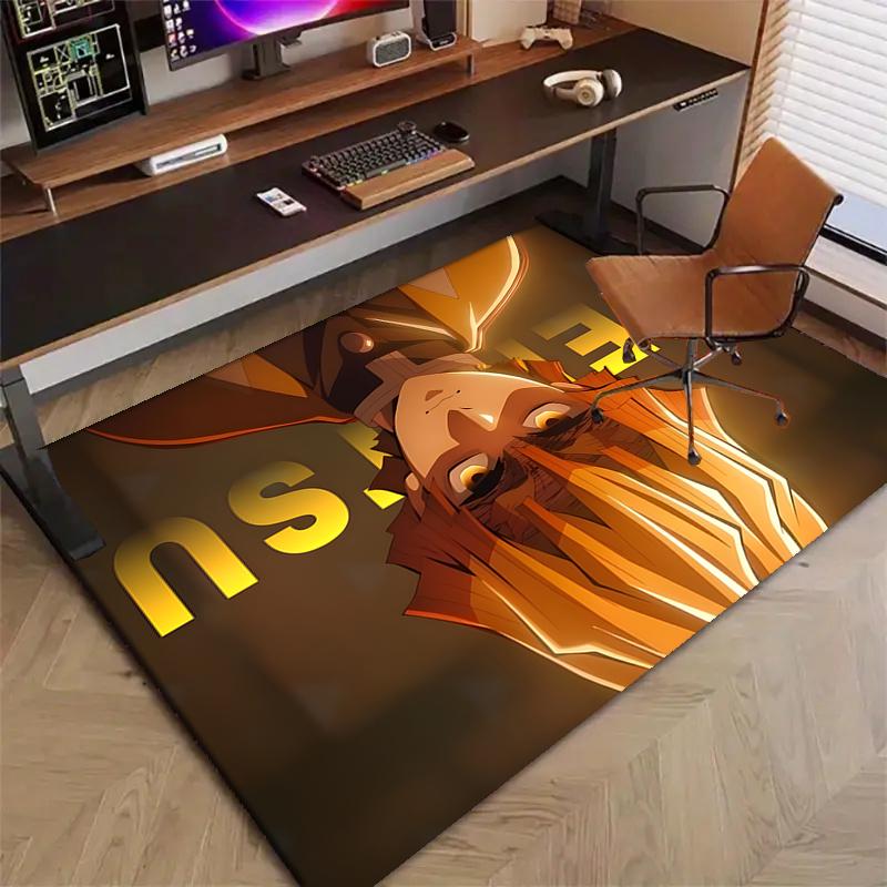 Agatsuma Zenitsu (6)Printed Area Rug Carpet for Bedroom Living Room Home Decor Rugs Mat Non Slip Mat Rug for Bedside