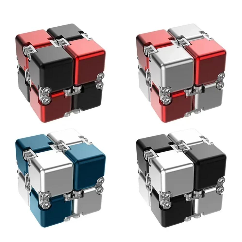 Metal DIY Infinite Cube Stress Relief Antistresse Fidget Toy Best Relieve Stress Attention and Concentration Adults Anxiety Lure