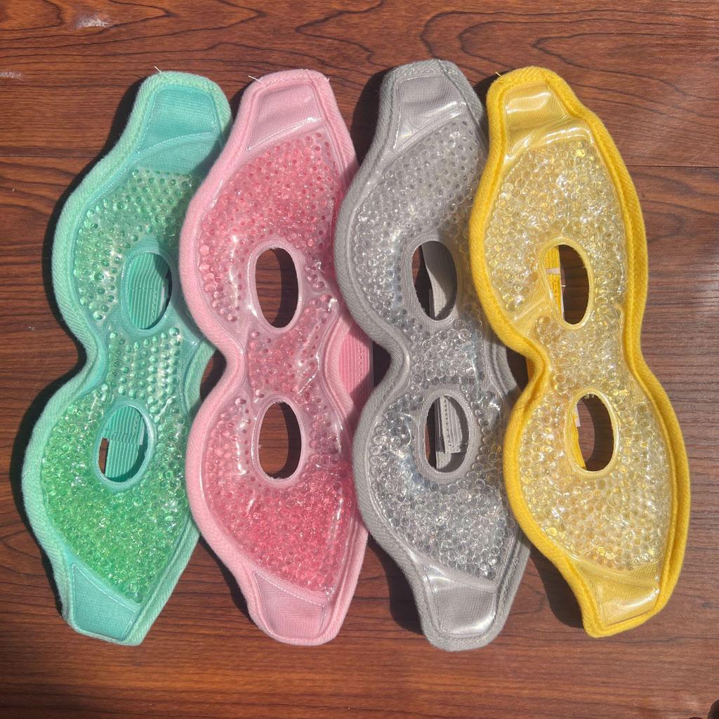 Doppelverwendbare Gel-Eispackung Augenmaske für Heiß-/Kalttherapie und Reiseschlaf.