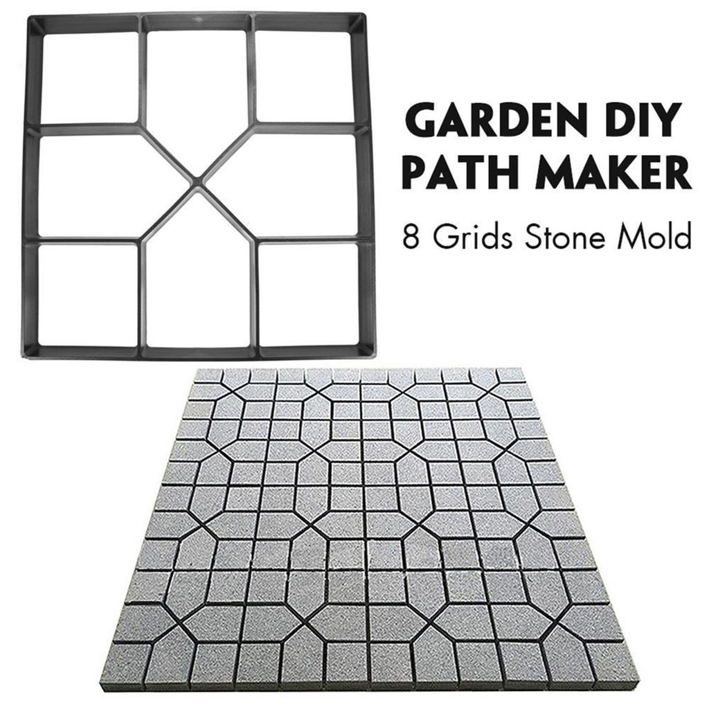 Walk Way Cement Molds Regular Thickened Plastic DIY Concrete Molds Forms for Patio Lawn & Garden