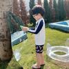 2025 Boys' Quick-Dry Long Sleeve Swimsuit Set - Infant To Youth Beachwear