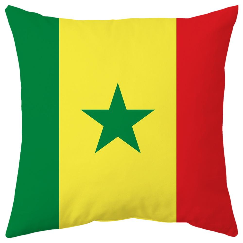 World Cup Pillow Flag National Pattern Printed Pillow Cover Seat Cushion Bedside Cushion Holiday Gift
