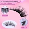 Curl Cat Eye False Eyelashes Eye Elongated Faux Mink Lashes Manga Lashes Fake Lashes  Makeup Tools