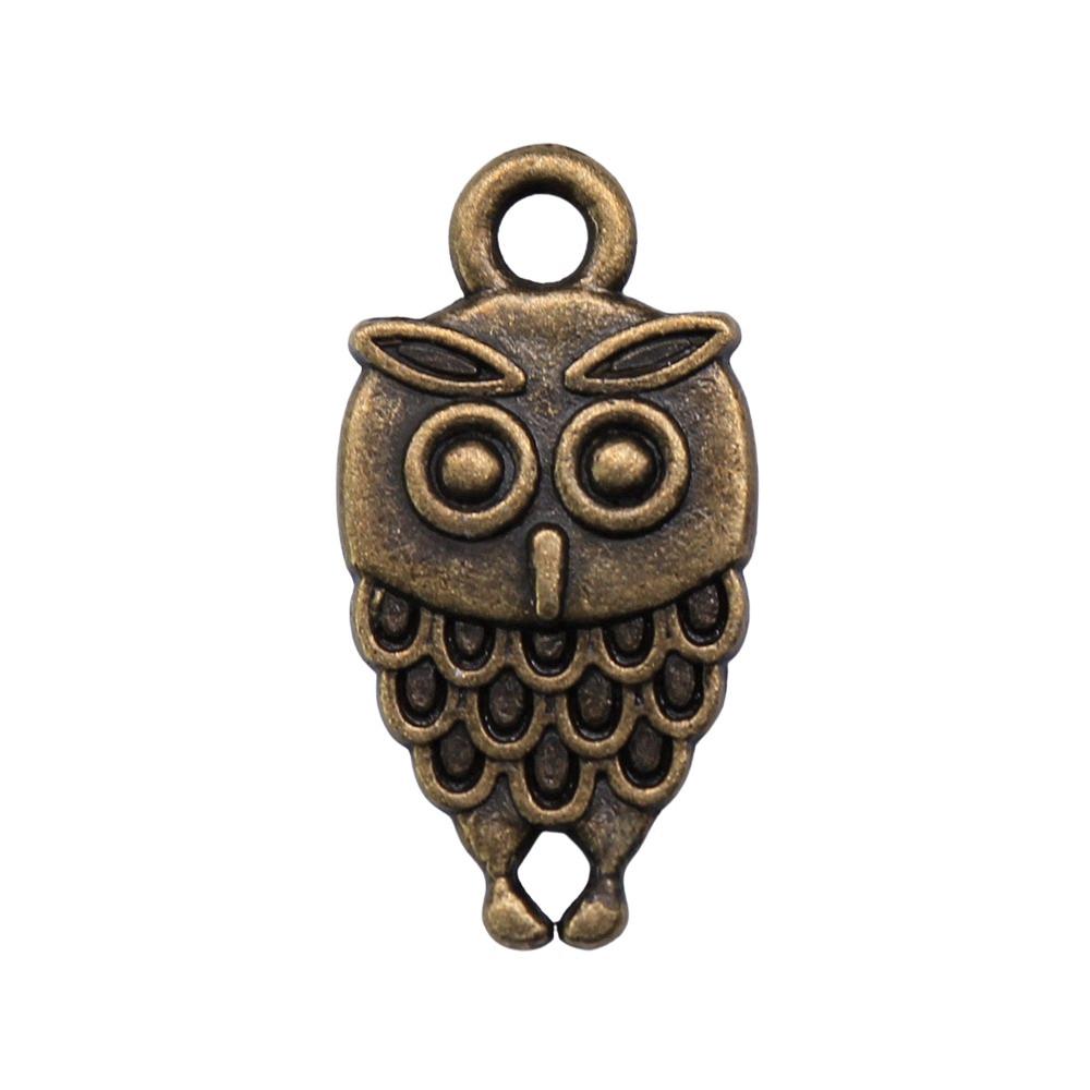 Owl Charms Mini Antique Alloy Pendants For Animal Themed Jewelry Making