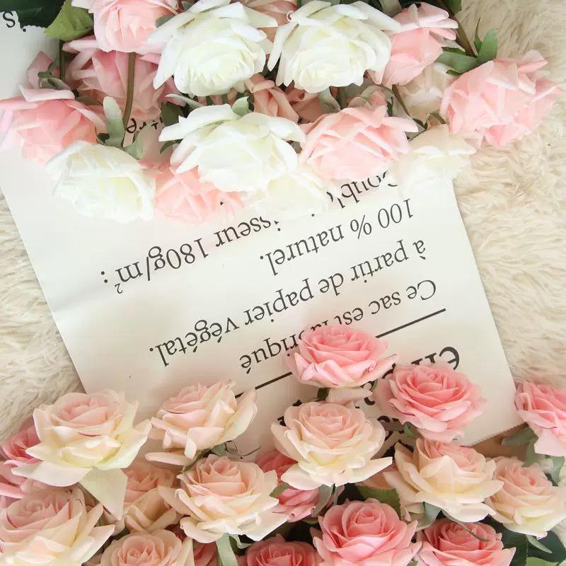 Hot Sale Latex Rose Single Artificial Flower Real Touch Rose Flower for Wedding Decoration
